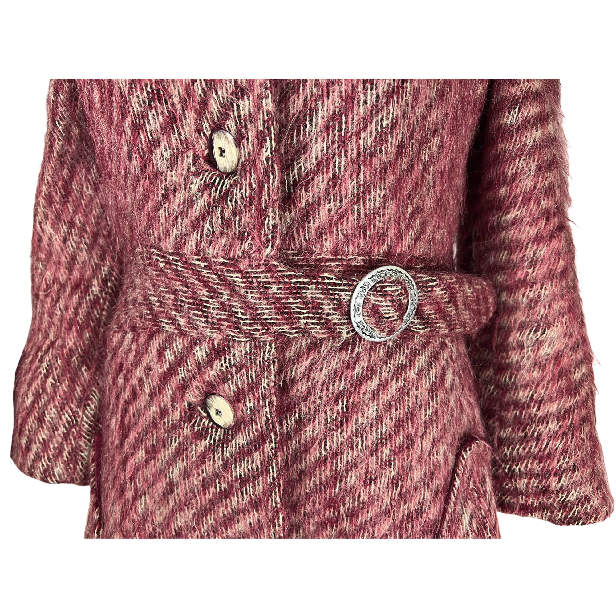 1960s Vintage Mohair Coat Irving Samuel Ladies Size S M