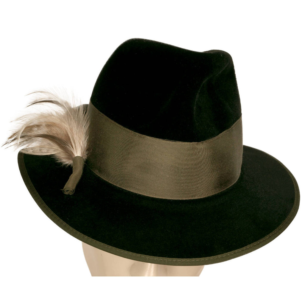 Vintage German Fur Felt Fedora Ischler Hat Hand Made by  display picture 1