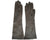 Vintage NOS Ladies Brown Leather Long Evening Gloves Unused Lace Inset Cutwork - Poppy's Vintage Clothing
