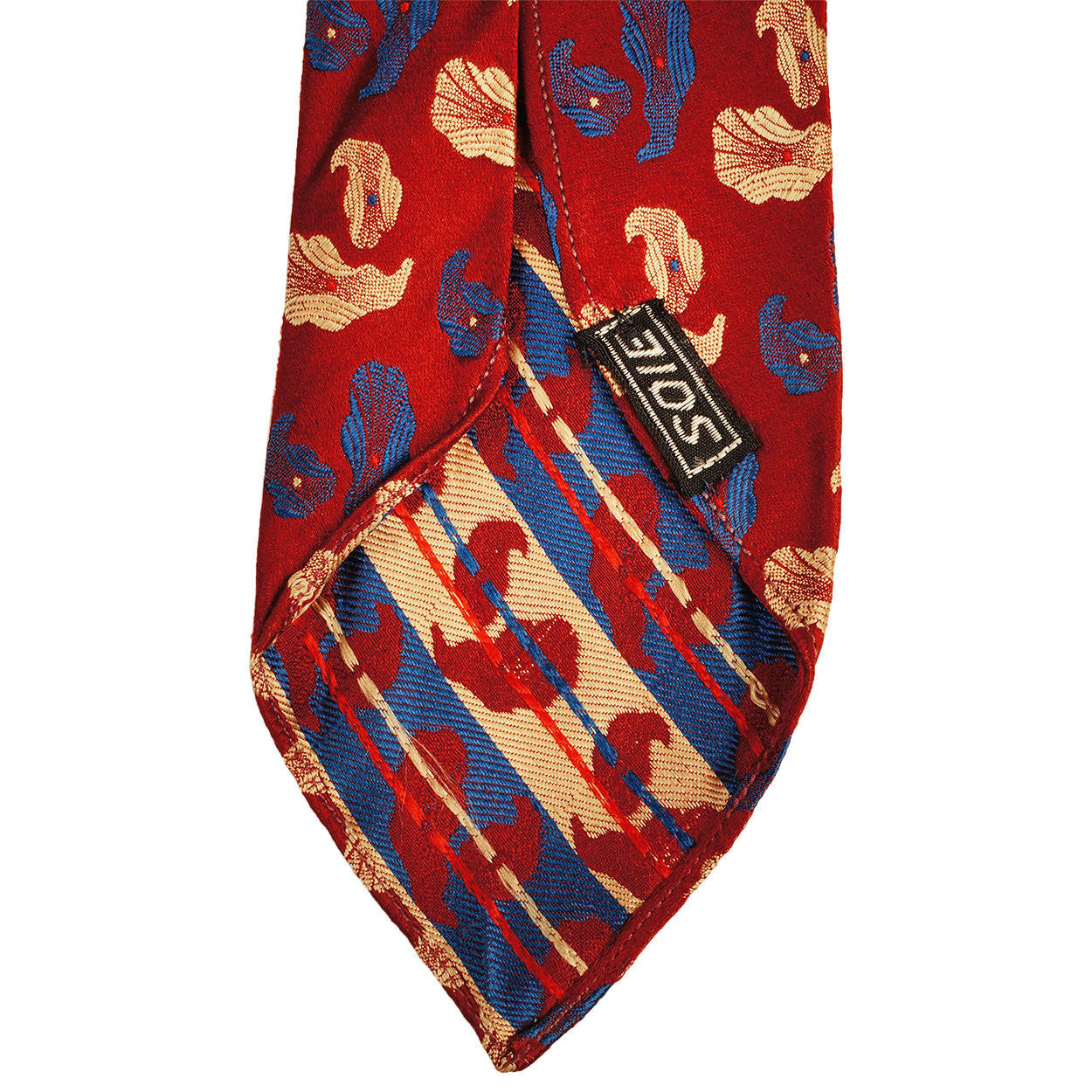 Rare Vintage JC d’AHETZE Paris Silk Tie 1950s Mens Necktie Made in France - Poppy's Vintage Clothing