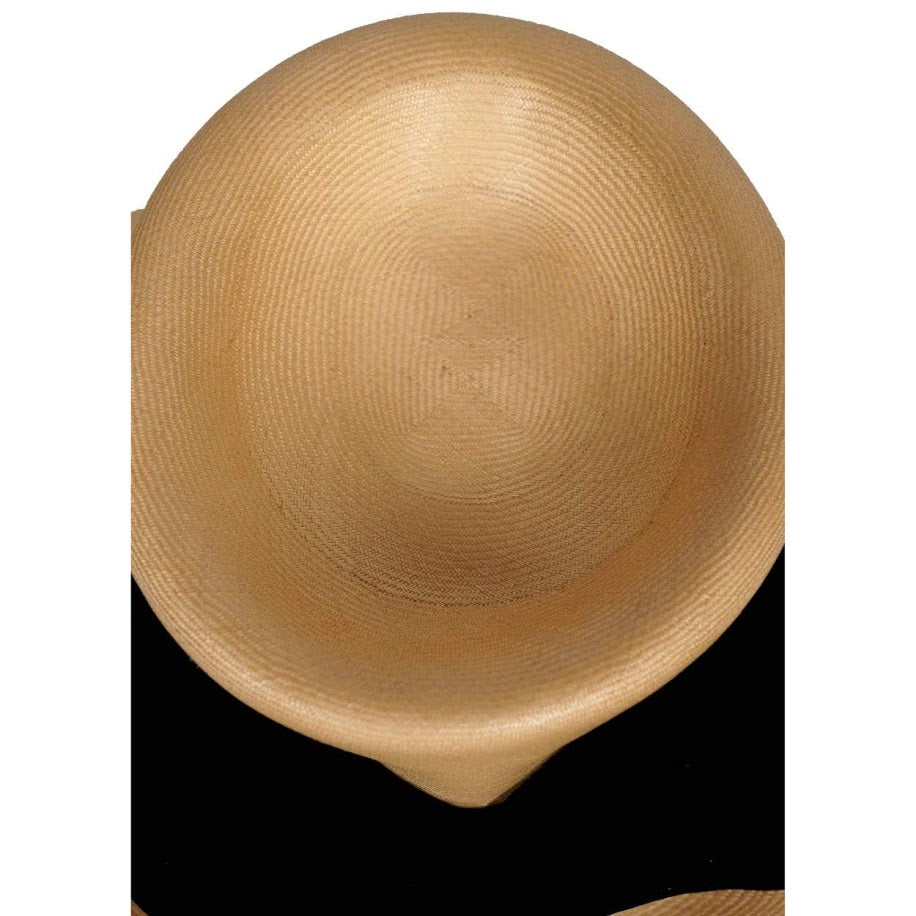 Vintage 1950s Straw Bucket Hat - Sophisticated Style by J MARTI y MARTI - S - Poppy's Vintage Clothing