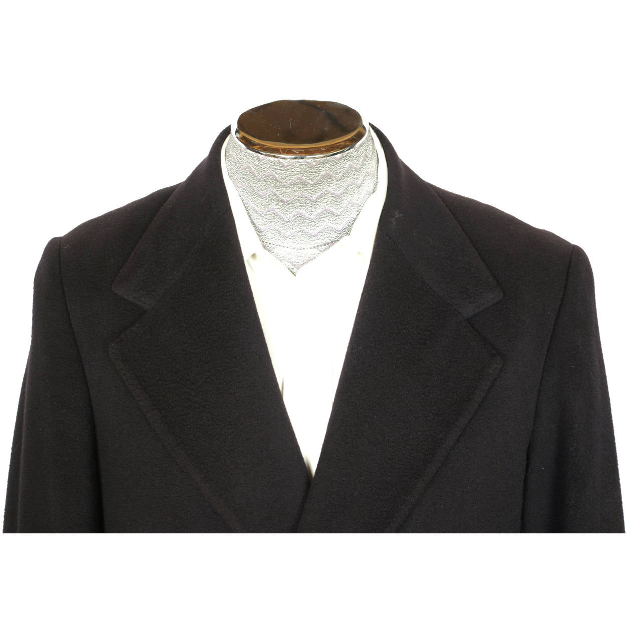 Vintage 1970s Jaeger Overcoat 100% British Cashmere Navy Blue Mens Coat Size 38 - Poppy's Vintage Clothing