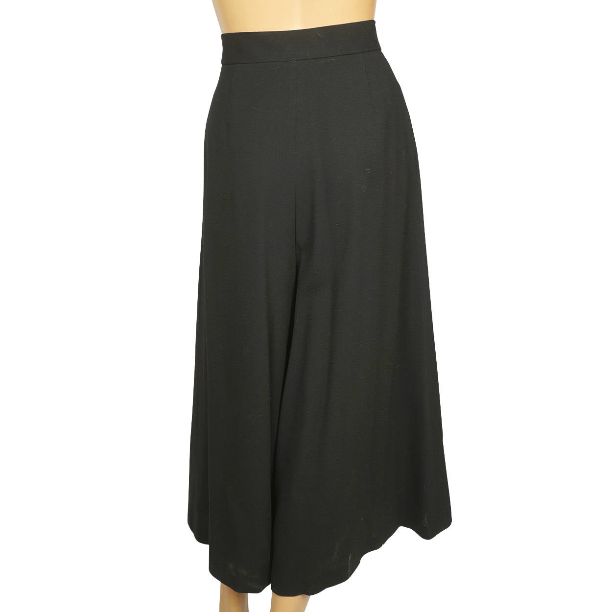 Vintage 1980s Culottes Jaeger Pant Skirt Pure Wool Great Britain 28 Inch Waist - Poppy's Vintage Clothing