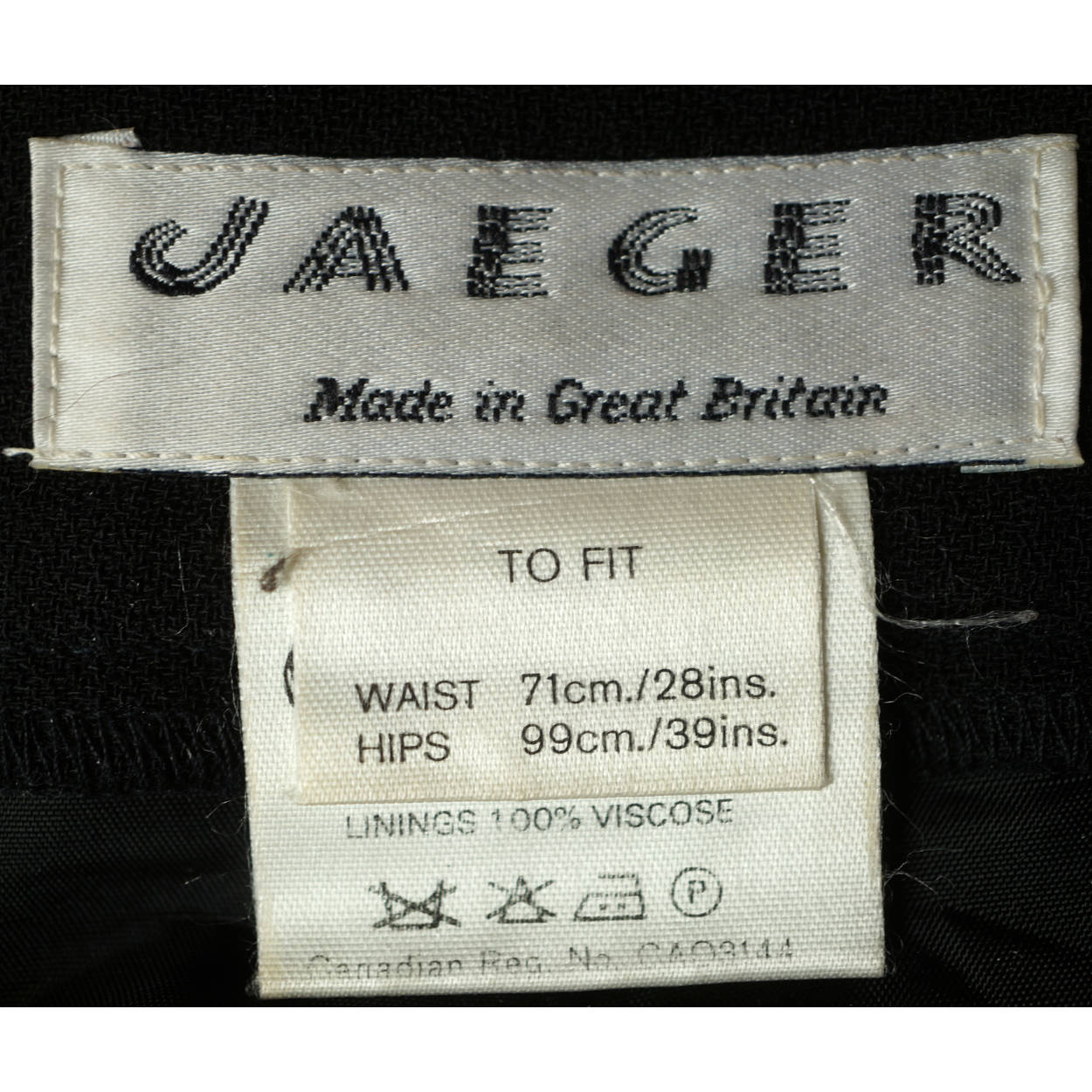 Vintage 1980s Culottes Jaeger Pant Skirt Pure Wool Great Britain 28 Inch Waist - Poppy's Vintage Clothing