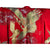 Japanese Wedding Kimono Iro Uchikake Red Silk w Gold Cranes