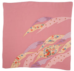 Vintage Japanese Kimono Silk and Rayon Gift Wrap Scarf - Poppy's Vintage Clothing
