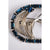 Vintage Jay Flex Brooch &amp; Earrings Demi Parure Blue Rhinestone Sterling Silver - Poppy's Vintage Clothing