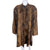 Vintage 1980s Jean-Claude Poitras Coat Cheetah Print Velvet