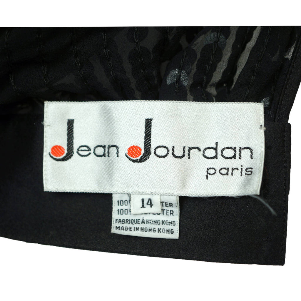 Vintage 70s Jean Jourdan Paris Black Sequin Jacket Size 14 - Poppy's Vintage Clothing