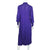 Vintage 1970s Jean Muir Dress Purple Jersey Size M - Poppy's Vintage Clothing
