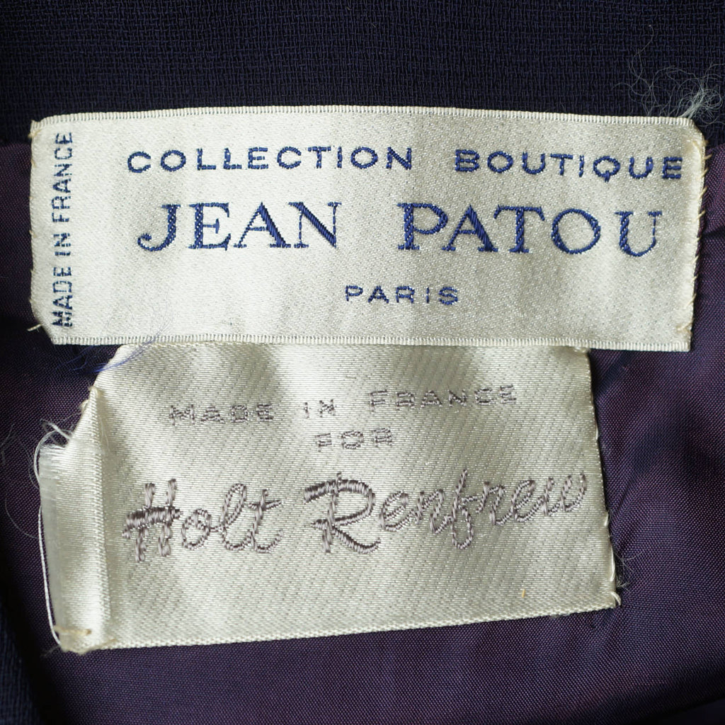 Vintage 1960s Jean Patou Wool Dress - Made in France - M - Poppy's Vintage Clothing