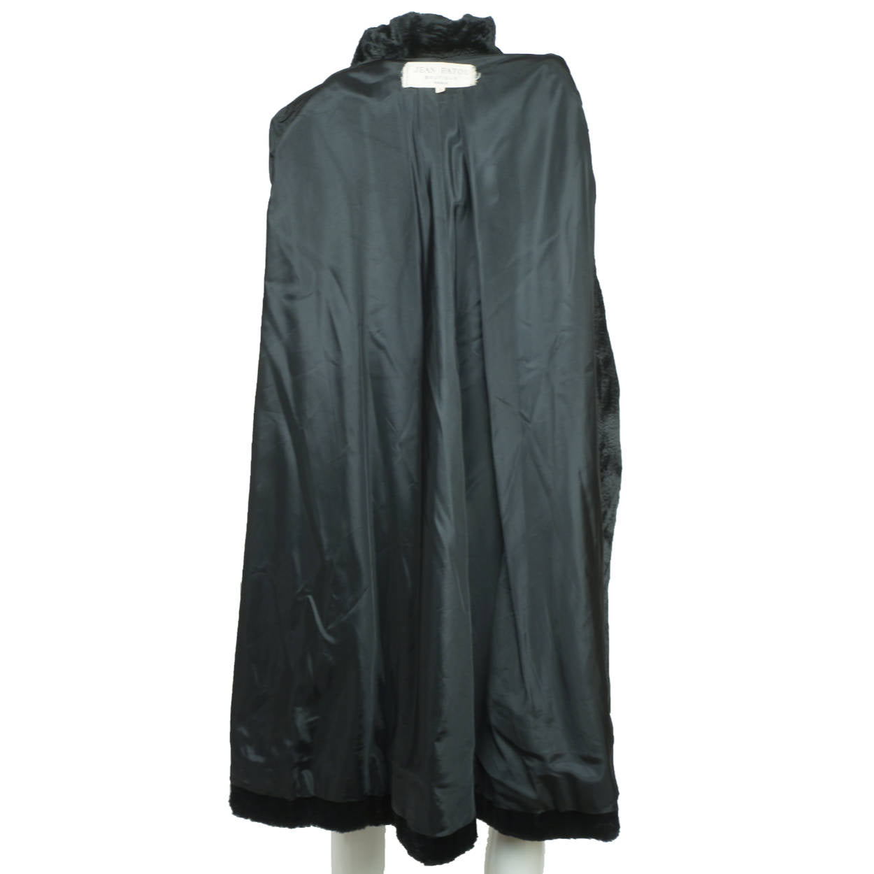 Vintage 1960s Jean Patou Boutique Paris Black Velvet Coat France Ladies Size M - Poppy's Vintage Clothing