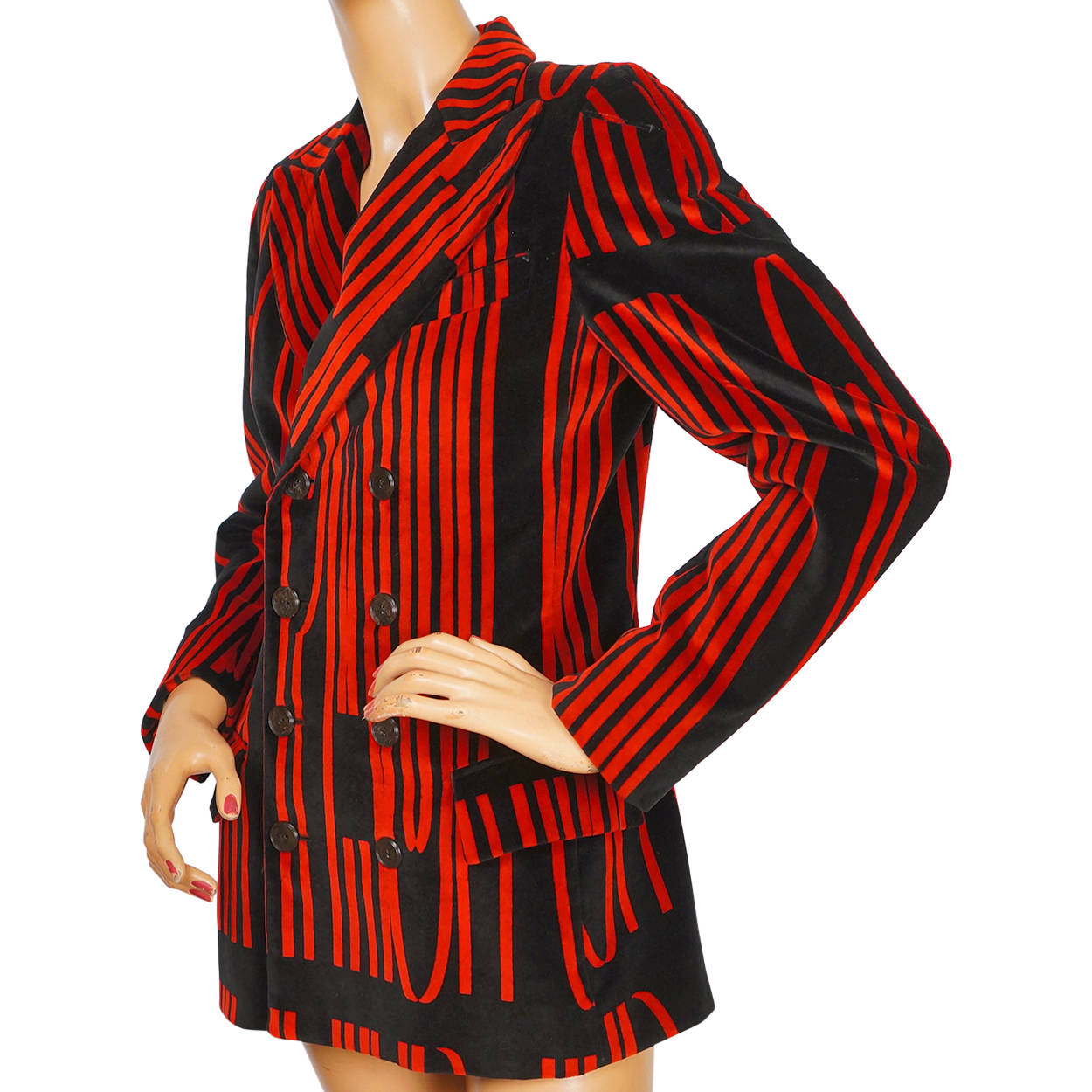 Vintage Jean Paul Gaultier Velvet Jacket Size 6 1994 - Poppy's Vintage Clothing