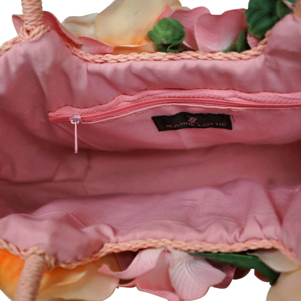 Spring Easter Flower Basket Handbag Purse by Jeanne Lottie Canadian Designer - Poppy's Vintage Clothing