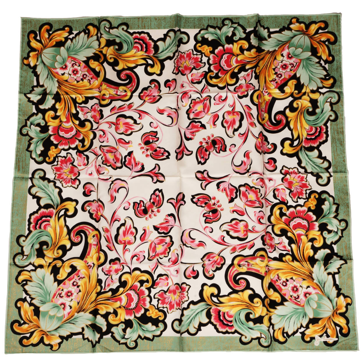 Vintage Jim Thompson Thai Silk Scarf Unused in Original Package Thailand - Poppy's Vintage Clothing