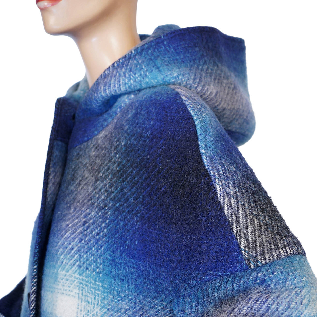 Vintage 1980s Irish Wool Tweed Coat Plaid Boru by Jimmy Hourihan