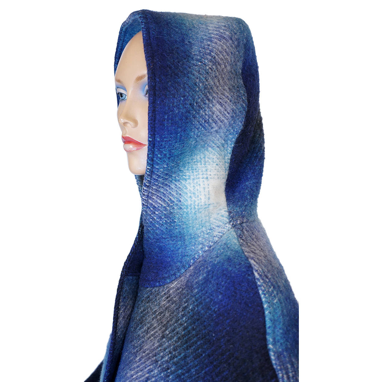 Vintage 1980s Irish Wool Tweed Coat Plaid Boru by Jimmy Hourihan