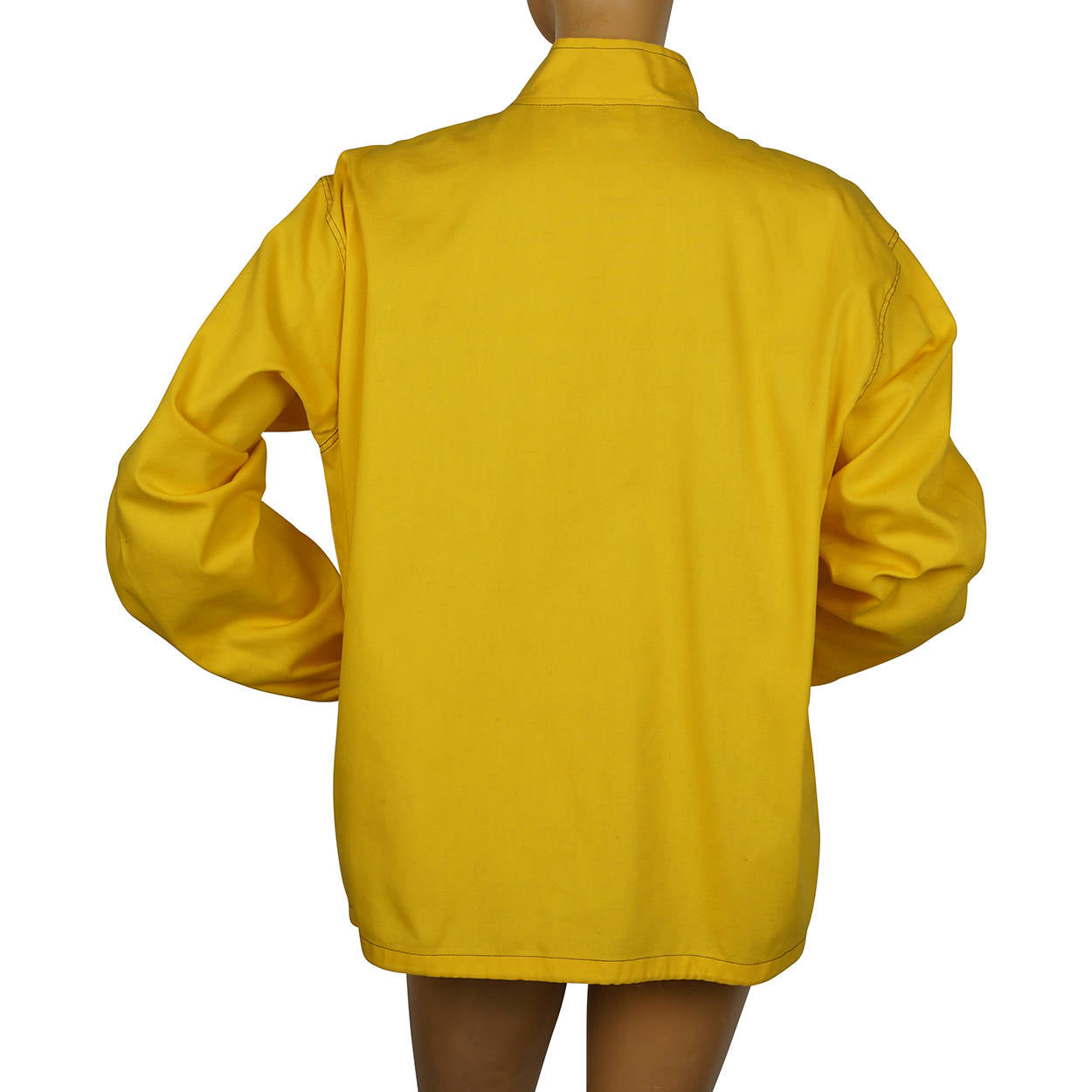 Vintage 1960s Sailing Windbreaker Jacket Yellow Cotton by Joe Maisel Miami Beach - Poppy's Vintage Clothing
