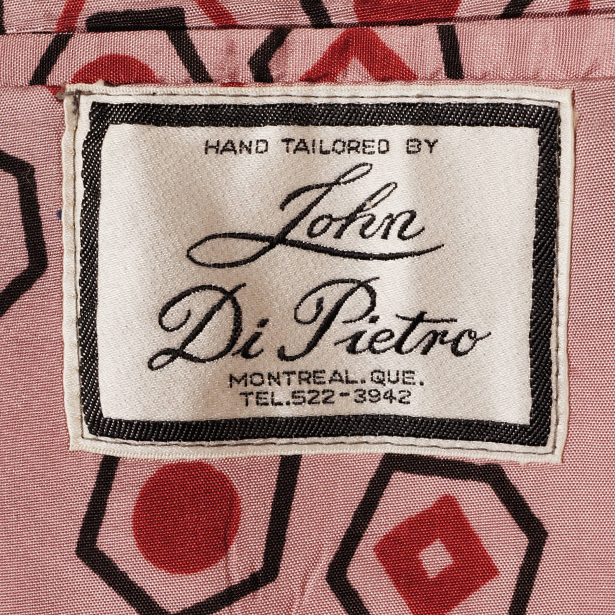 Vintage 70s Mens Suit Custom Tailored John Di Pietro Montreal Size M - Poppy's Vintage Clothing