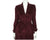 Vintage 70s John Warden Skirt Suit Burgundy Cordoroy Size M - Poppy's Vintage Clothing