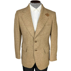 Vintage 1970s Johnny Carson Sport Coat Tweed Jacket 40 Short
