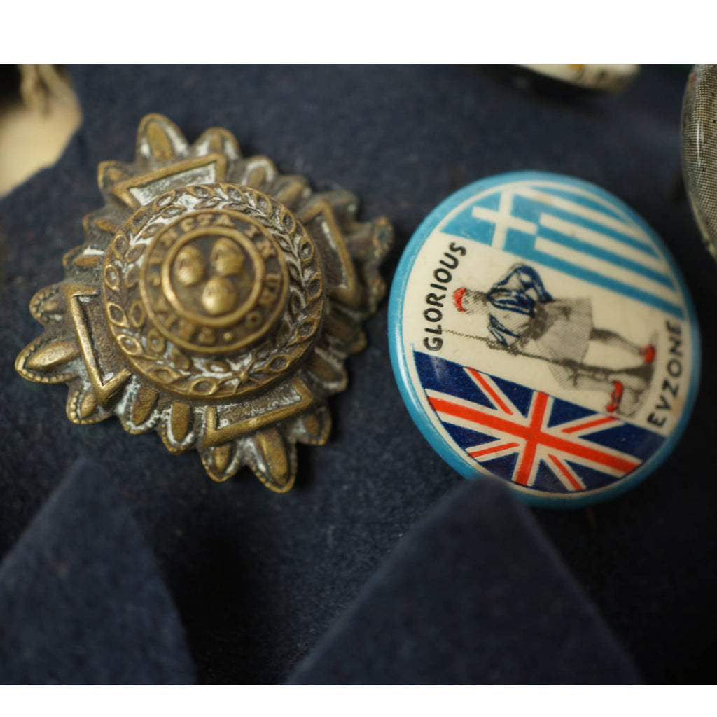 Vintage 40s Jughead Hat Whoopee Cap WWII Pinbacks - Poppy's Vintage Clothing