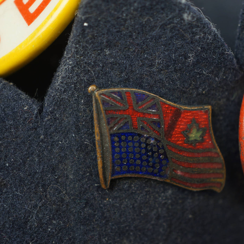 Vintage 40s Jughead Hat Whoopee Cap WWII Pinbacks - Poppy's Vintage Clothing