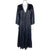 NOS 1970s Vintage Peignoir Set Black Sheer Nightgown Panties