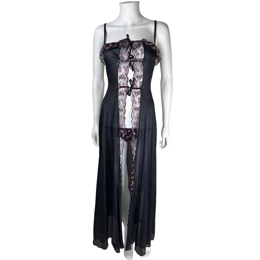 NOS 1970s Vintage Nightgown w Matching Panties Sexy Size M