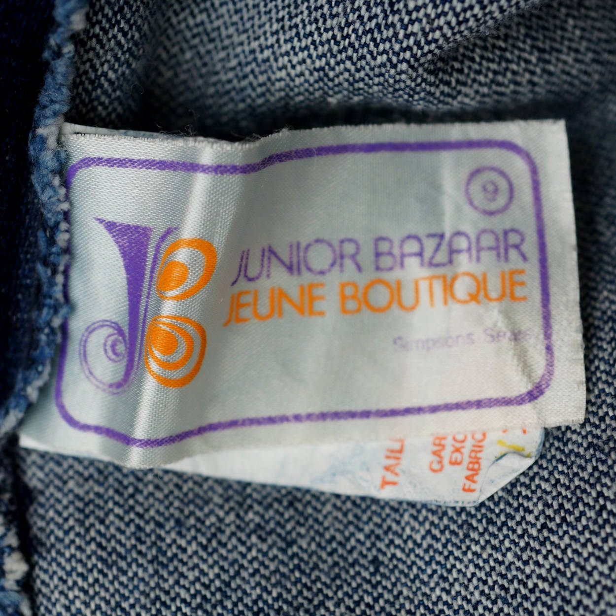 Vintage 1970s Denim Jeans Wraparound Skirt Simpsons Sears Junior Bazaar Size M 9 - Poppy's Vintage Clothing