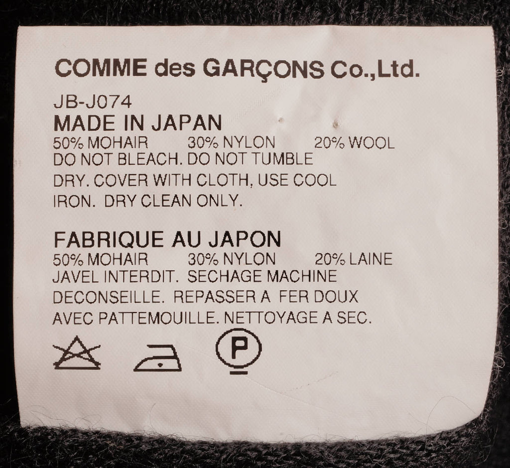 Junya Watanabe Comme des Garcons Raw Edges Wool Skirt - M - Poppy's Vintage Clothing