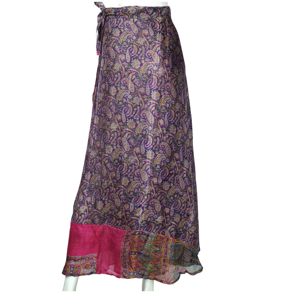 Reversible Indian Silk Sari Skirt Floral Magic Mini Wrap Hippie Skirt at Rs  135/piece | Sanganer | Jaipur | ID: 25382784162