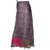 Vintage 1980s Indian Silk Wraparound Skirt Purple Paisley Print M L - Poppy's Vintage Clothing