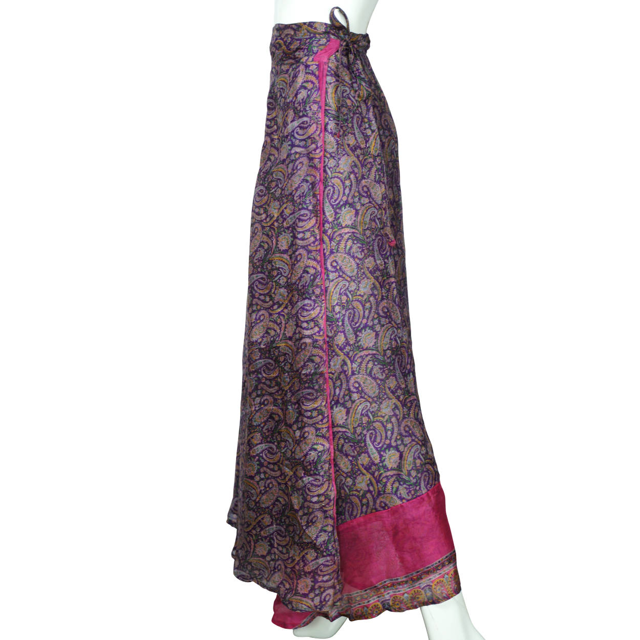 Wholesale 2 Pcs Lot Two Layers Women's Indian Sari Magic Wrap Around –  Maple Clothing Inc.