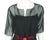 Vintage 80s Karl Lagerfeld Dress Black Silk w Chiffon Top 42 - Poppy's Vintage Clothing