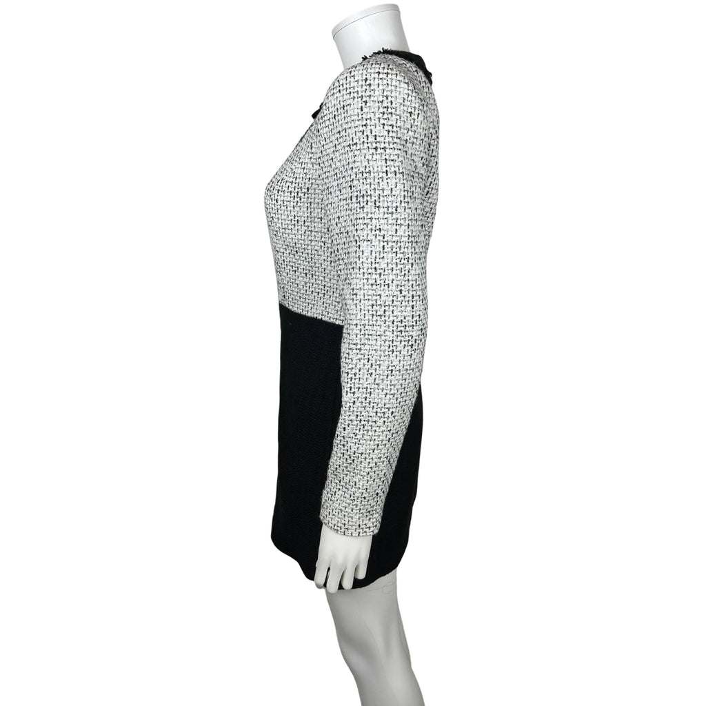 Karl Lagerfeld Dress Black and White Tweed Size 2