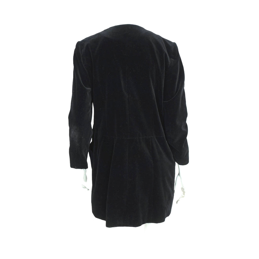 Vintage 80s Karl Lagerfeld Goldwork Black Velvet Jacket M 42 - Poppy's Vintage Clothing