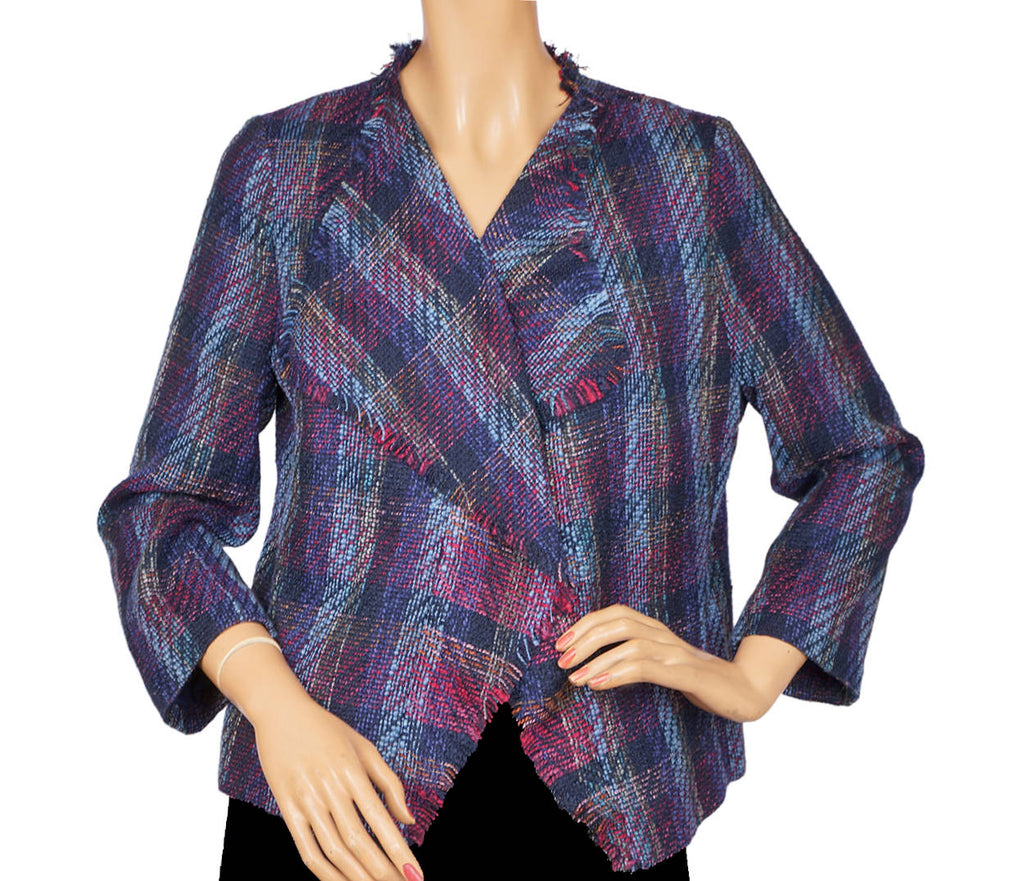 Karl Lagerfeld Paris Tweed Jacket Ladies Size S M - Poppy's Vintage Clothing