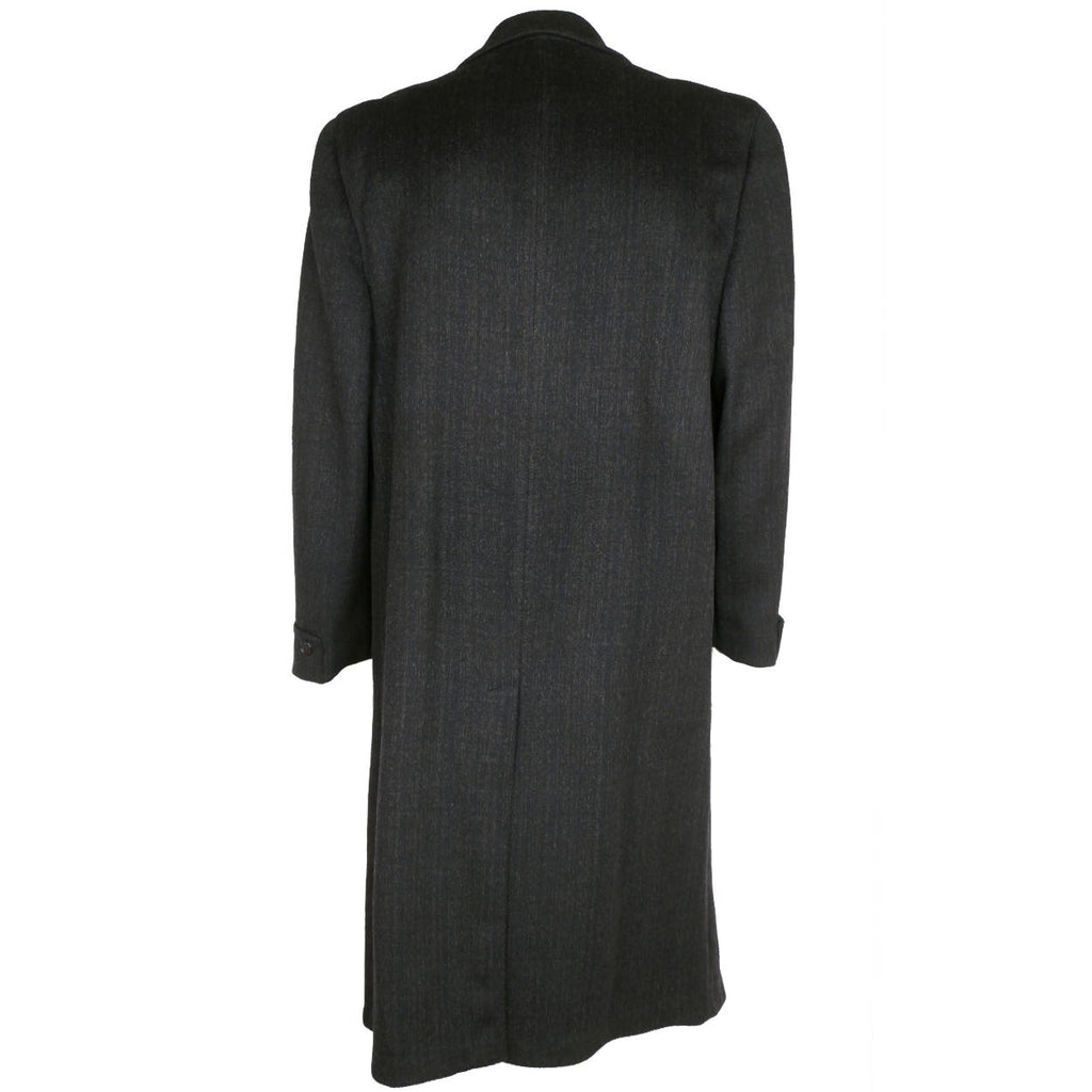 Vintage 1950s Coat Overcoat Topcoat Kashmalam Loomed in England Mens Size L - Poppy's Vintage Clothing