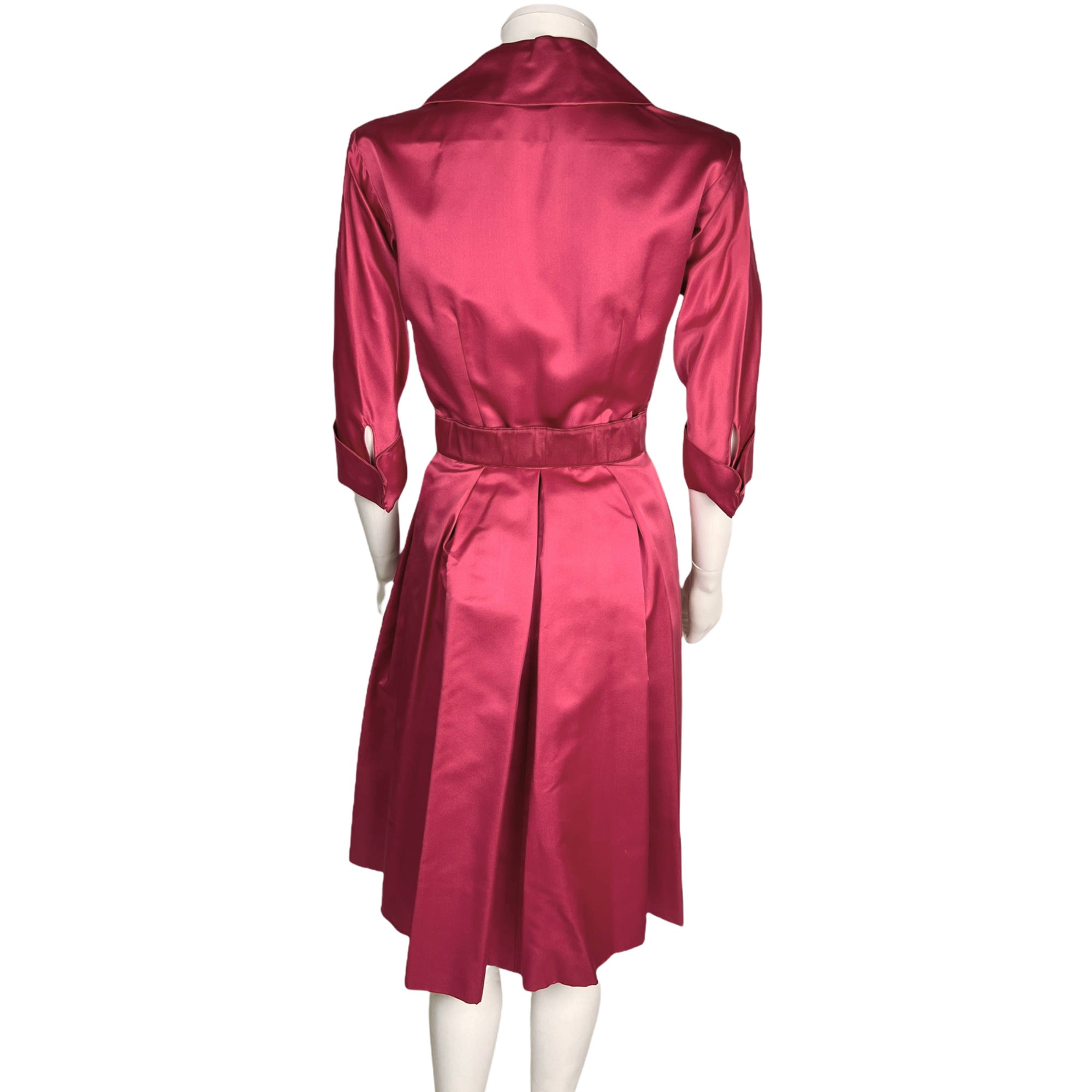 Vintage 1950s Pink Silk Dress Kate Newman Gowns Montreal M