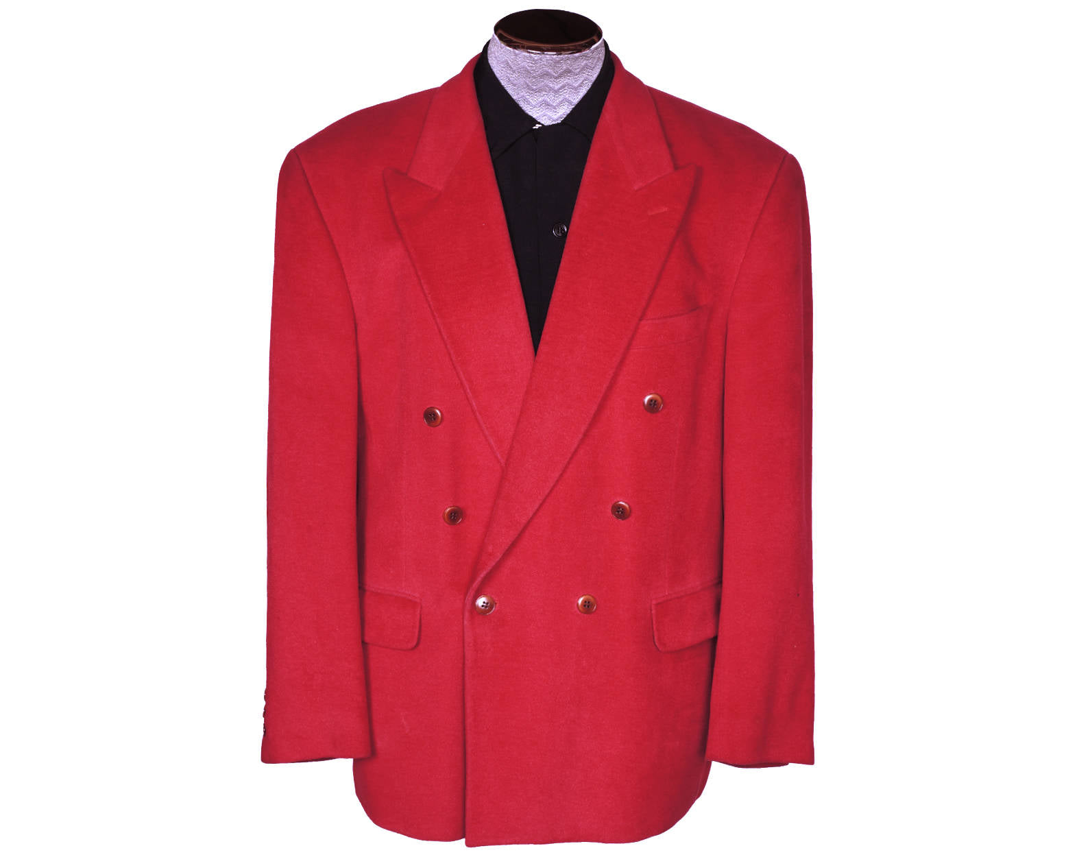 Vintage 1980s Kenzo Mens Jacket Pink Silk and Wool Size M L Made in France - Poppy's Vintage Clothing