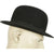 Vintage Mens English Bowler by Lyons London Black Derby The King Hat Size 7 - Poppy's Vintage Clothing