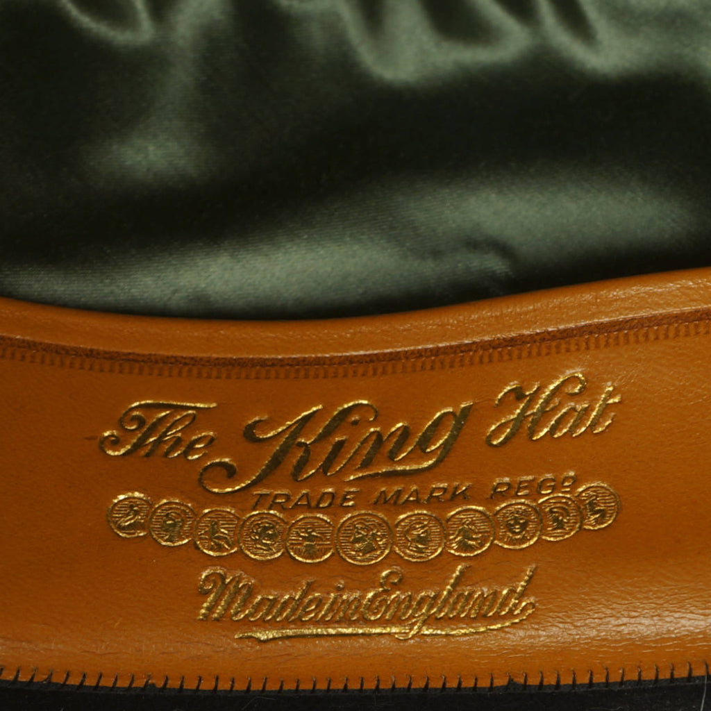 Vintage Mens English Bowler by Lyons London Black Derby The King Hat Size 7 - Poppy's Vintage Clothing