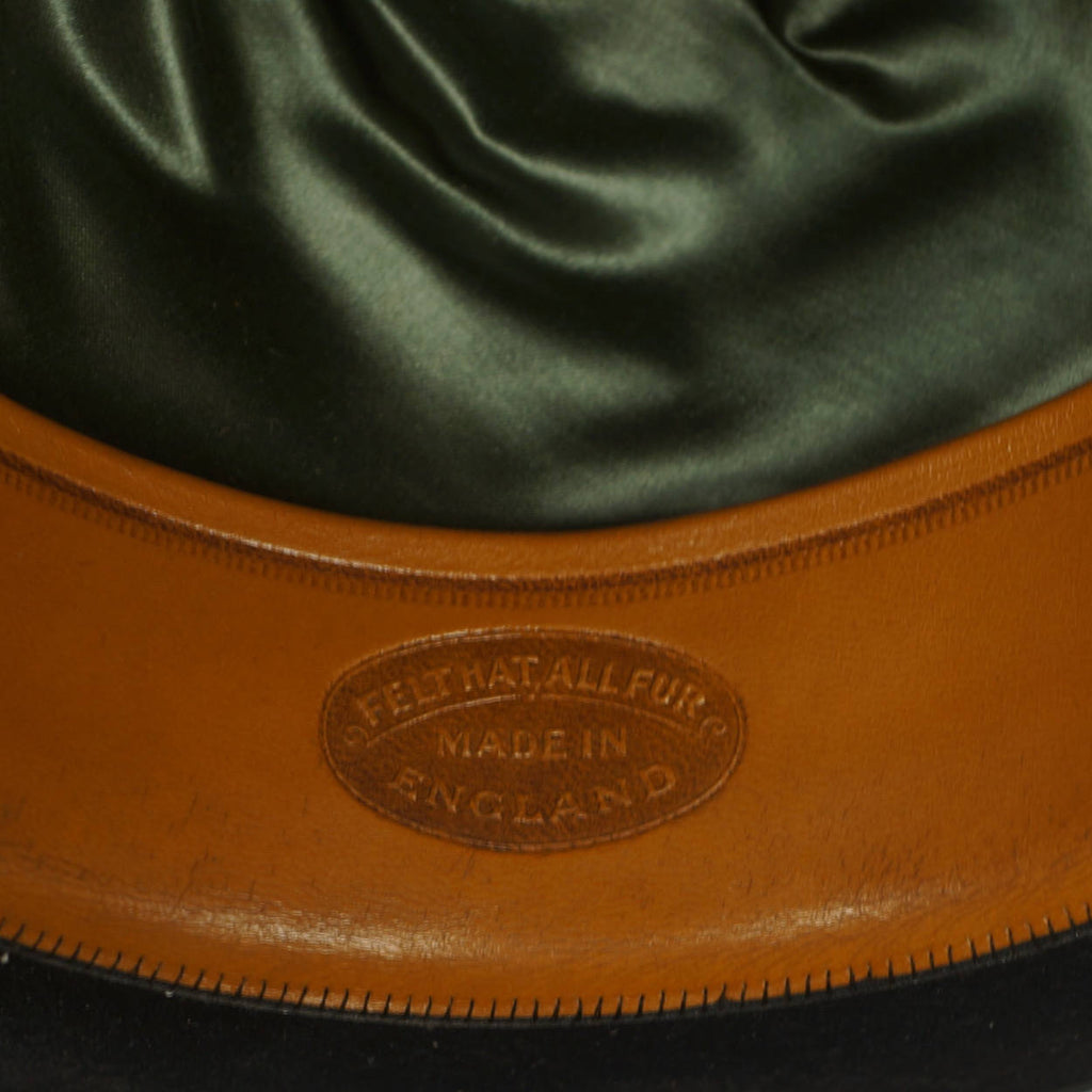 Vintage Mens English Bowler by Lyons London Black Derby The King Hat Size 7 - Poppy's Vintage Clothing