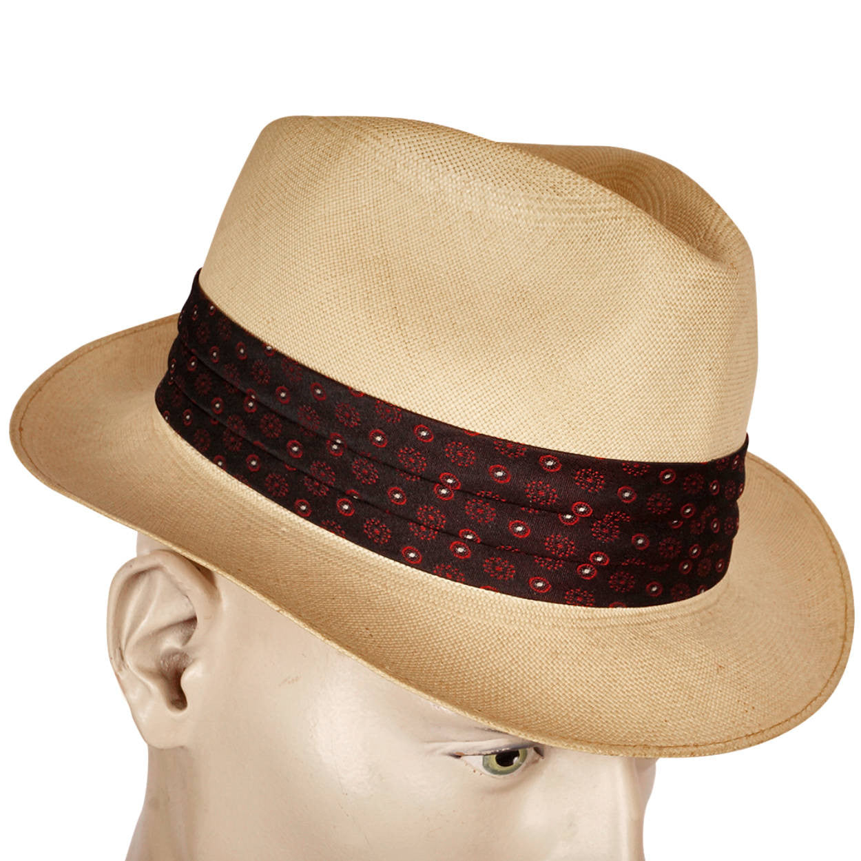 Vintage Knox NY Supreme Genuine Panama Fedora Hat 1950s Size 6 7/8