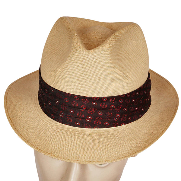 Vintage Knox NY Supreme Genuine Panama Fedora Hat 1950s Size 6 7/8 - Poppy's Vintage Clothing