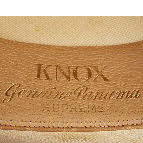 Vintage Knox NY Supreme Genuine Panama Fedora Hat 1950s Size 6 7/8