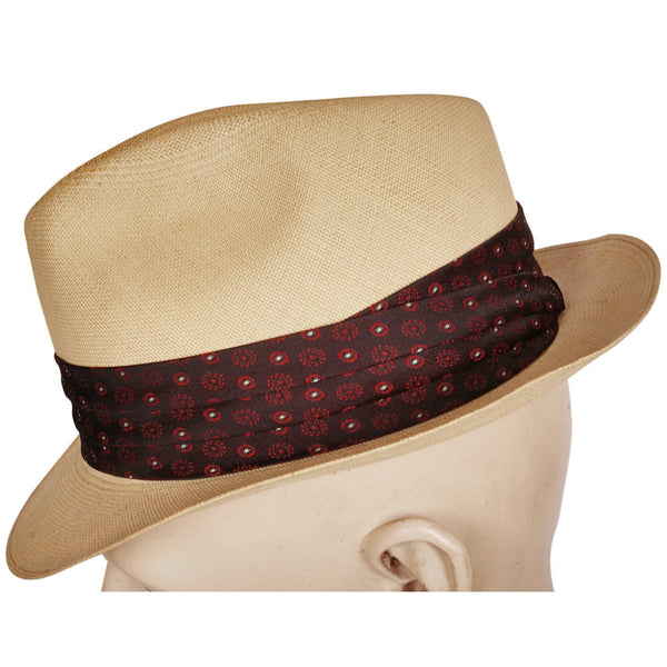 Vintage Knox NY Supreme Genuine Panama Fedora Hat 1950s Size 6 7/8