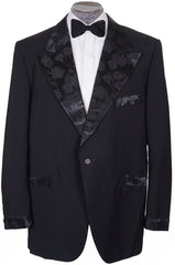 Vintage 1970s Tuxedo Jacket - R and B style - Size XL - Poppy's Vintage Clothing