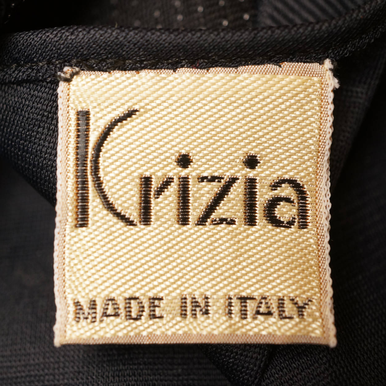 Vintage Krizia Italy Dress 1980s Silver Black Lurex Size M 42 - Poppy's Vintage Clothing